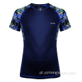 T-Shirt Moisture Wicking Dry Fit Preto Royal